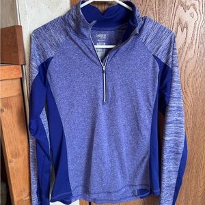 Danskin women’s  purple 1/4 zip long sleeve athletic top